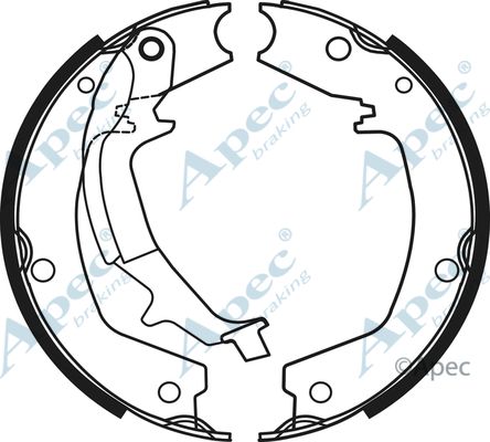 APEC BRAKING Комплект тормозных колодок SHU782